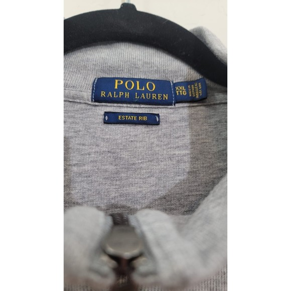 Polo Ralph Lauren 1/4 Zip Sweater Light Grey Pullovers Long Sleeves XXL TTG - Picture 10 of 11